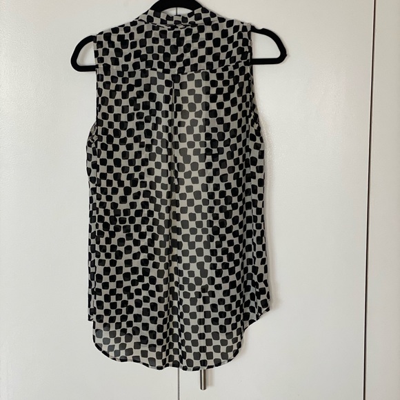 H&M Black & White Patterned Blouse - Picture 4 of 4